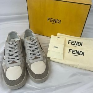 Men's Fendi Step Mix Low-Top Sneakers